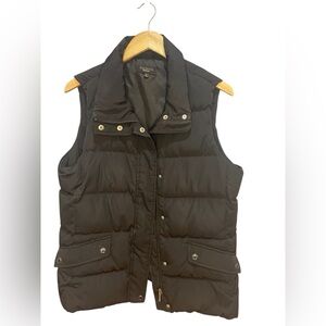 Talbots Women's Puffer Down Black
Vest Size Size M